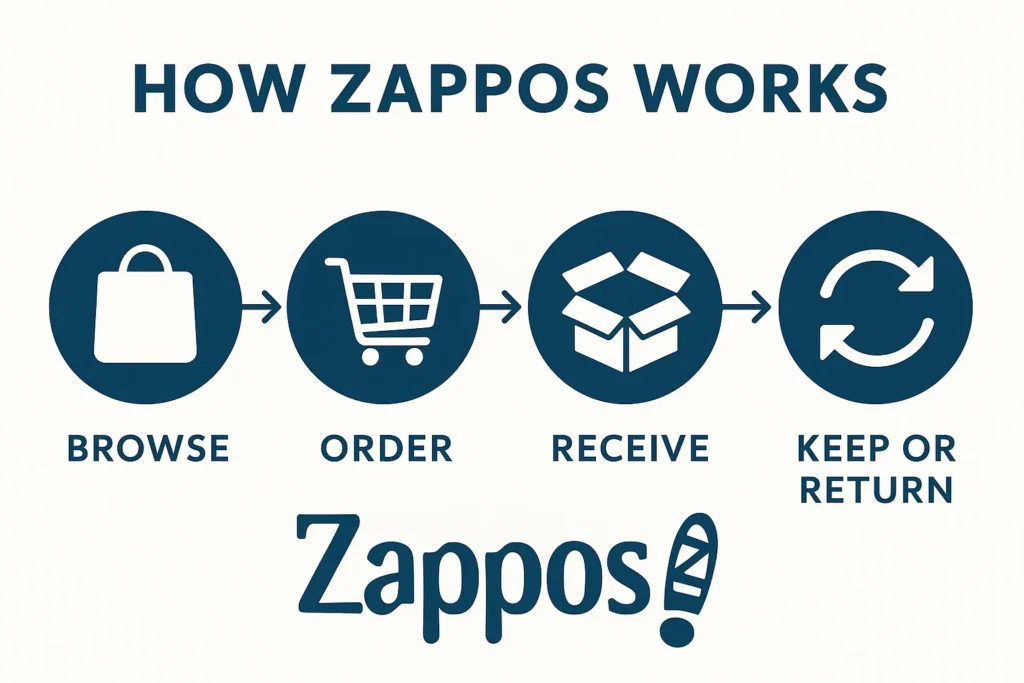 how zappos works flowchart
