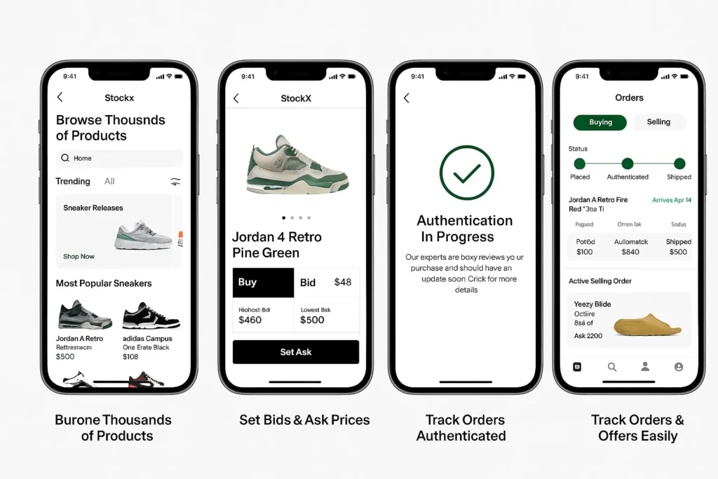 stockx app feature screenshots