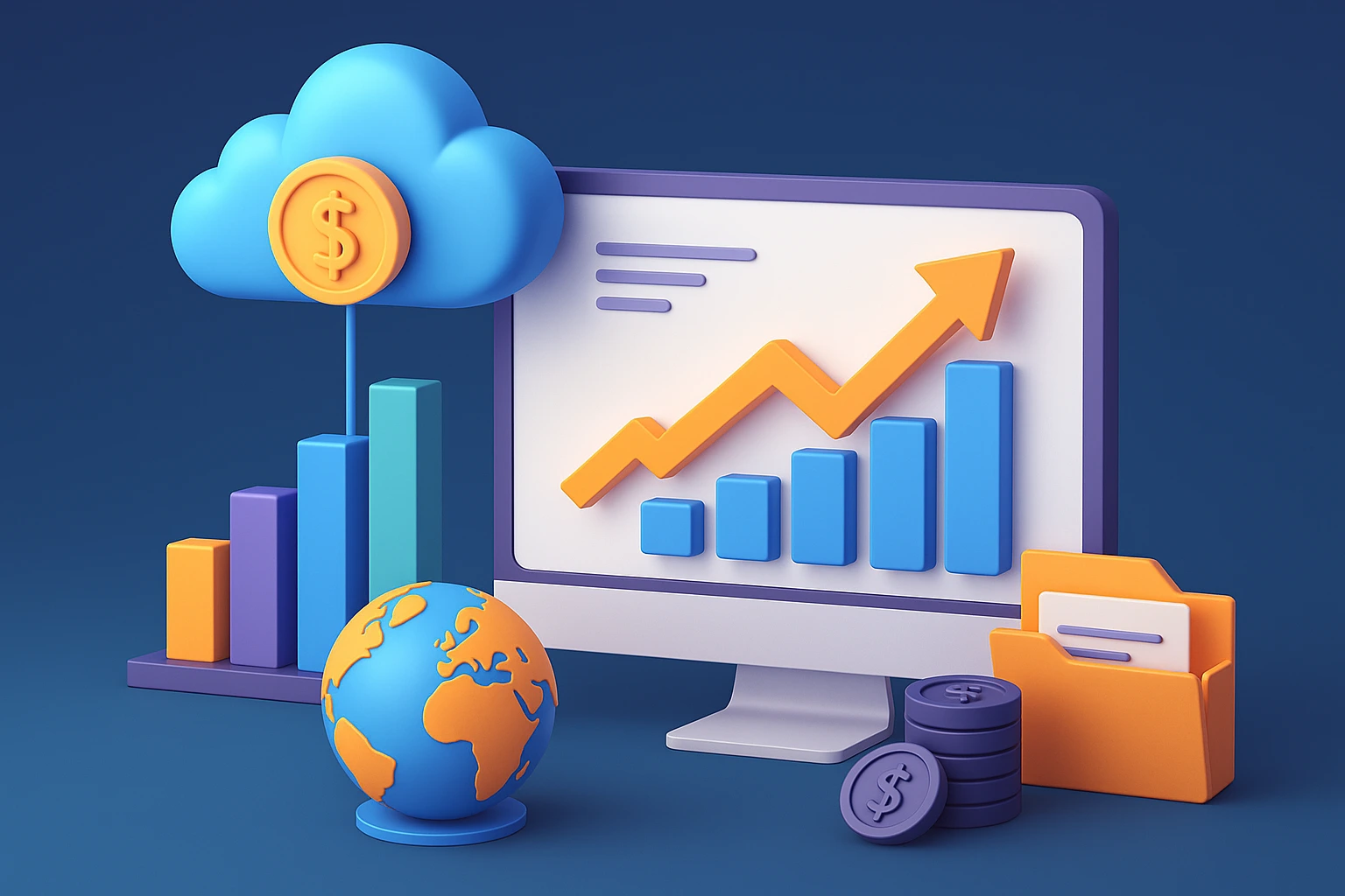 TransferNow revenue growth and digital business model illustration