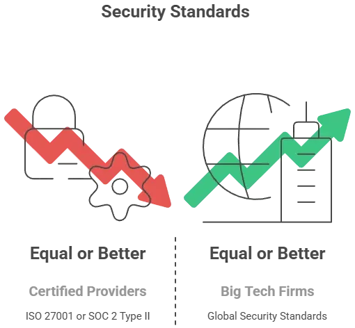 YouTube app security myths vs reality comparison showing false assumptions versus actual protection standards.