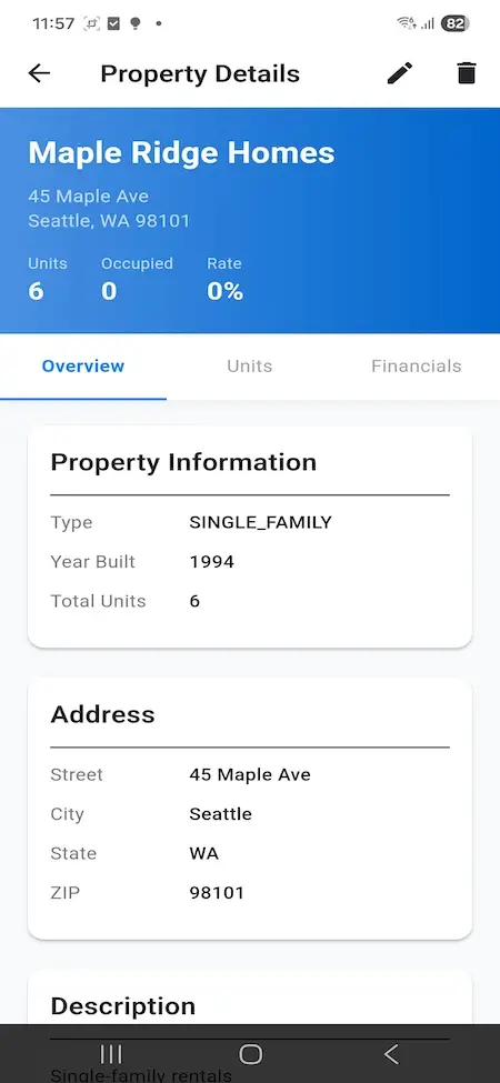 Buildium Clone App Screenshot 20251219 115736