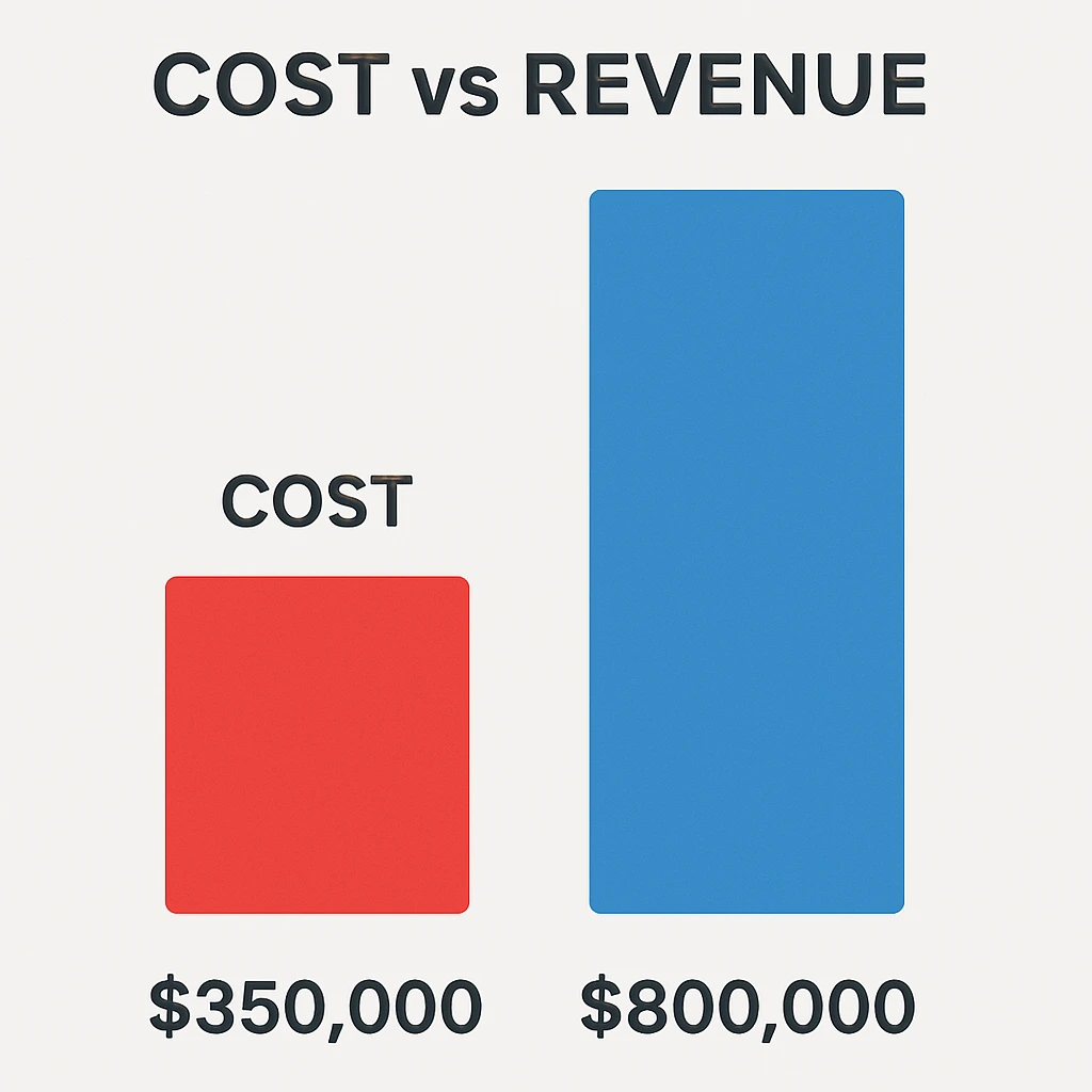 Cost vs Revenue visualization Shopee