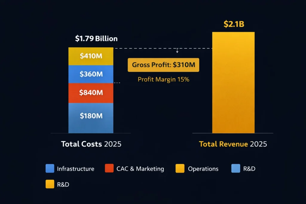 Cost vs Revenue visualization newegg