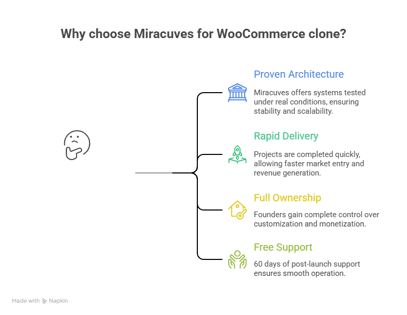 Why choose Miracuves for WooCommerce clone development with scalable ecommerce architecture