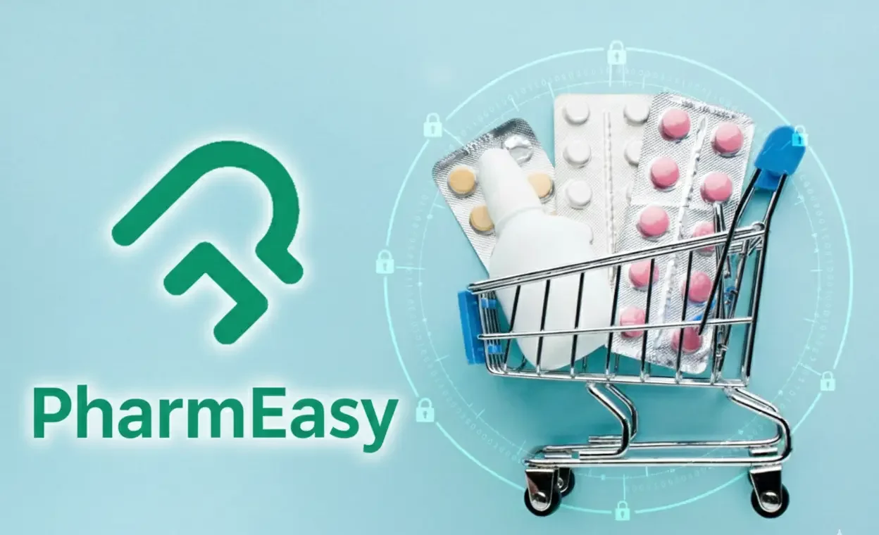 White-label PharmEasy app safety showing secure online pharmacy, medicine ordering, and protected healthcare transactions