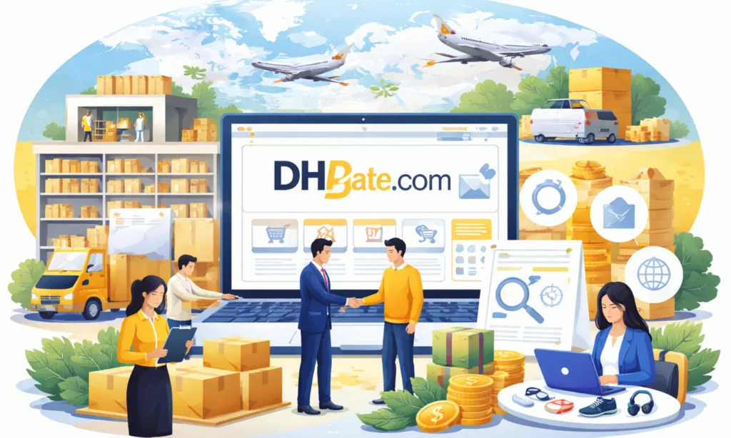 How DHgate works as a global B2B marketplace connecting buyers and manufacturers across countries Business Model of DHgate