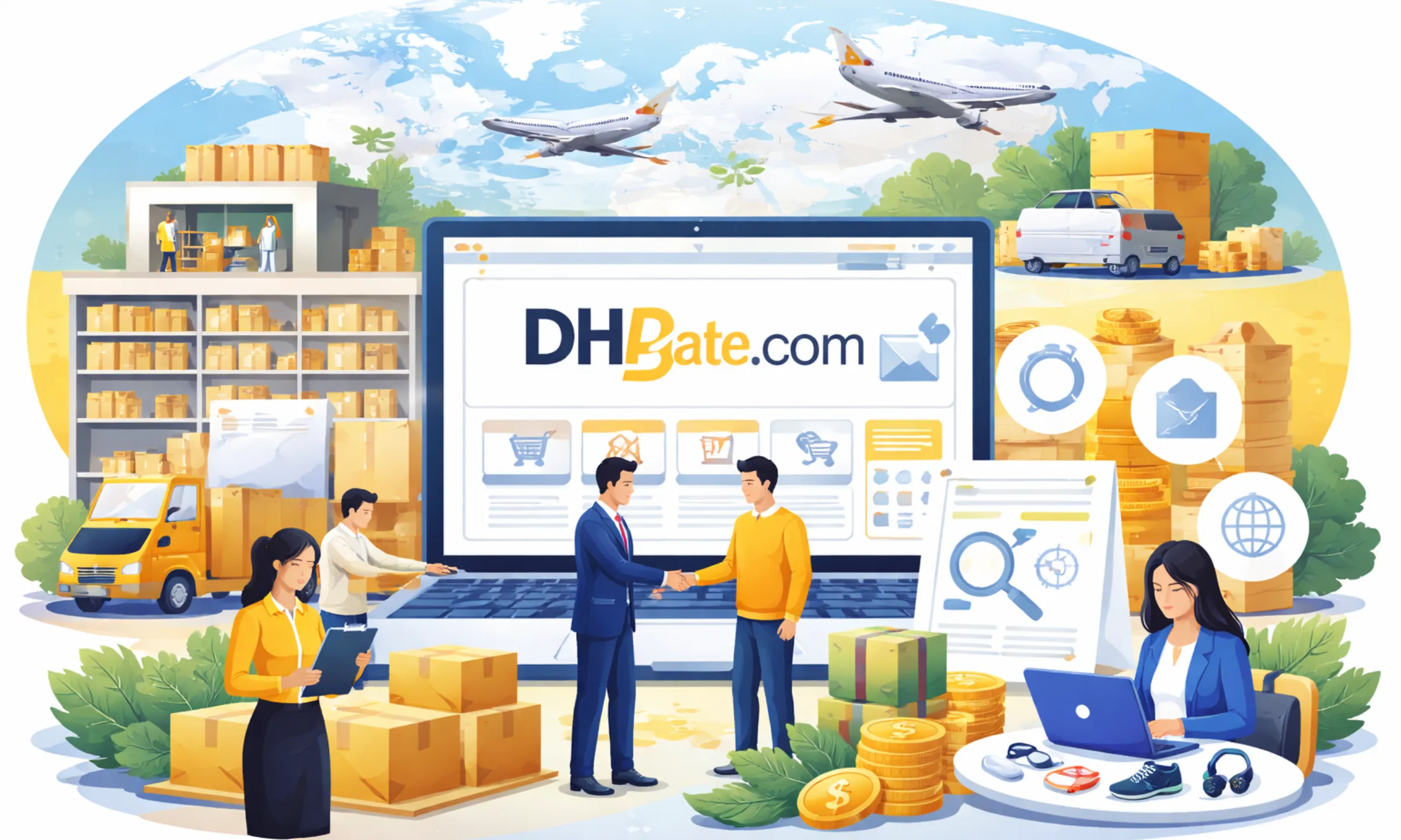 How DHgate works as a global B2B marketplace connecting buyers and manufacturers across countries Business Model of DHgate