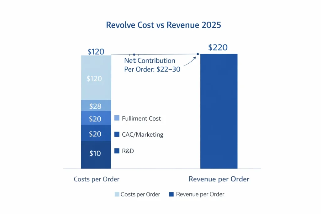 Cost vs Revenue visualization Revolve