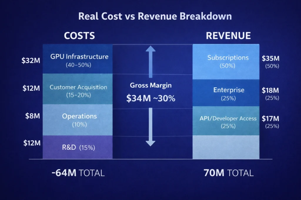 Cost vs Revenue visualization runway 1