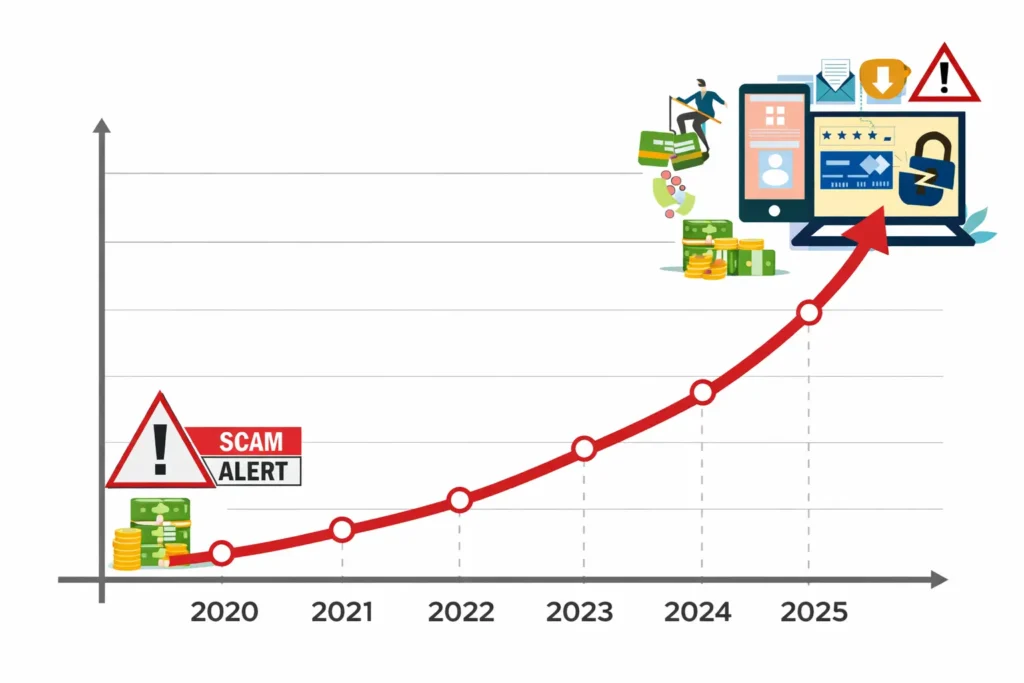 Freelancer app scam surge 2025