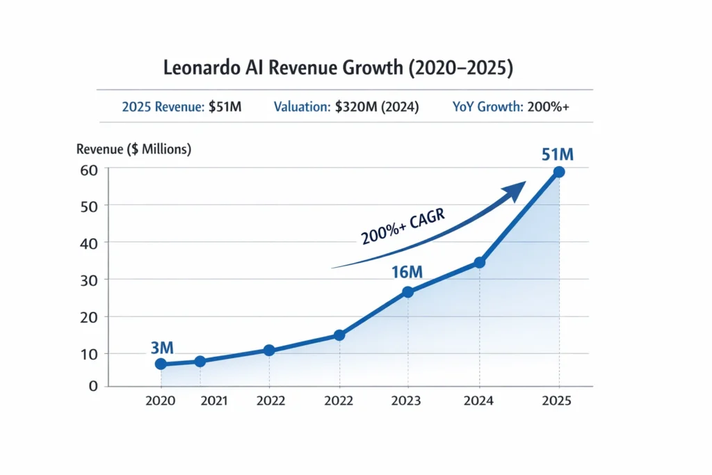 Revenue Growth graph Leonardo