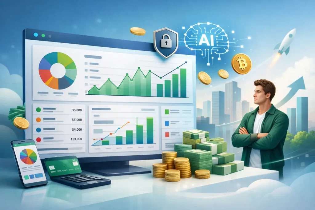 YNAB clone Script budgeting app dashboard with AI-driven financial insights for startups