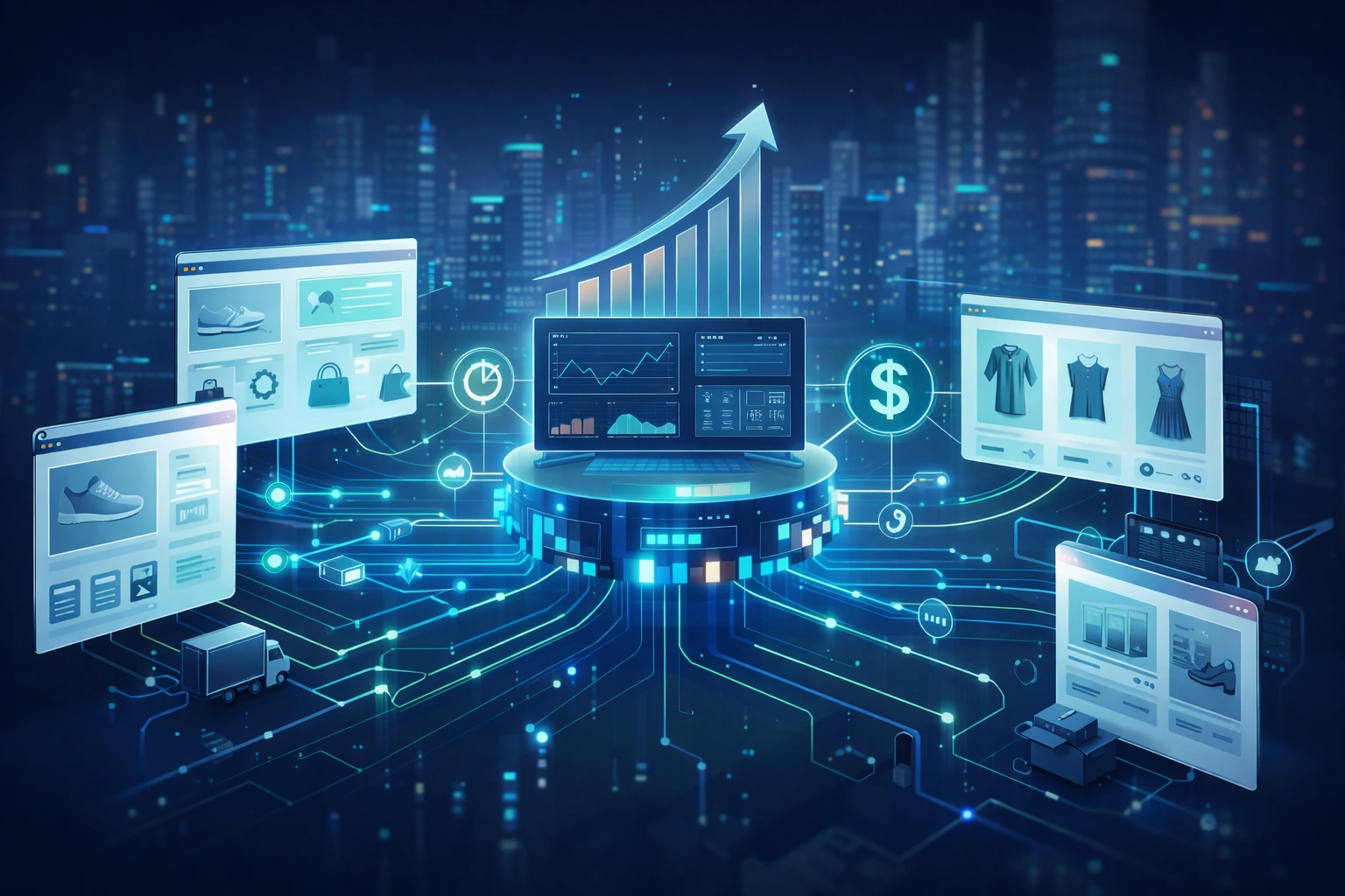 E-commerce enablers powering online businesses through integrated technology, payments, logistics, and data platforms