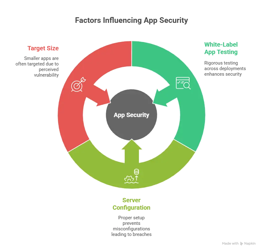 Myntra app security cycle showing threats, data protection, and secure app practices