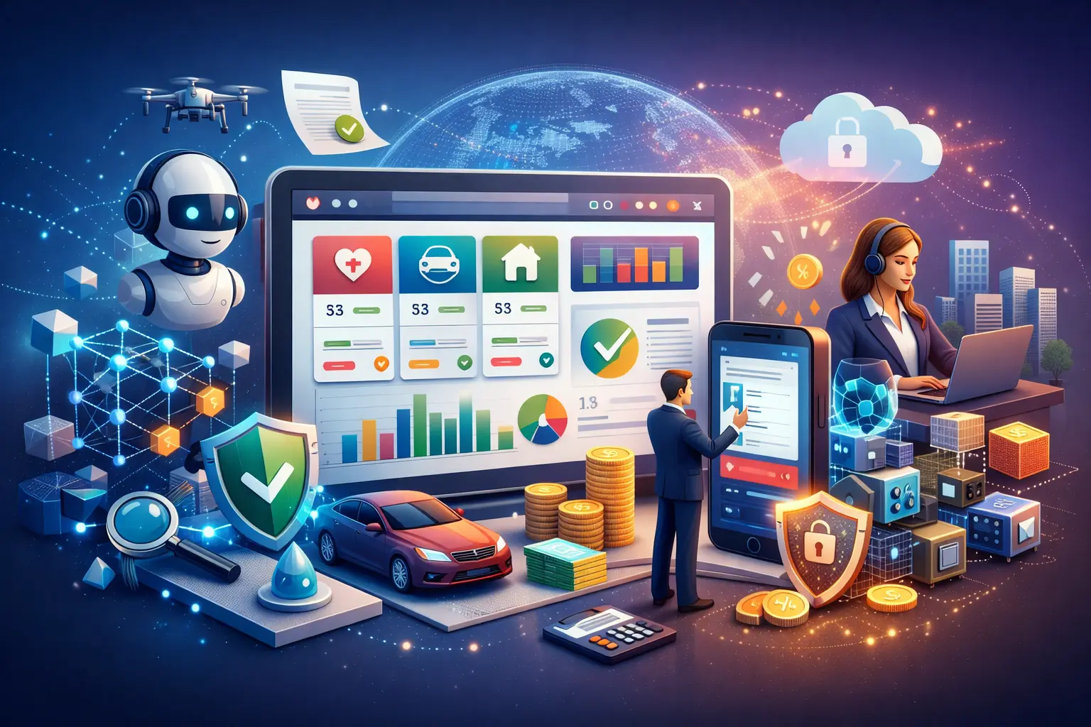 Policybazaar clone Script insurance aggregator platform with AI-driven policy comparison, analytics dashboard, and secure InsurTech architecture