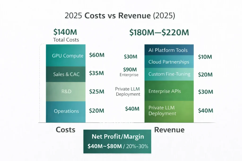 Cost vs Revenue visualization Cohere