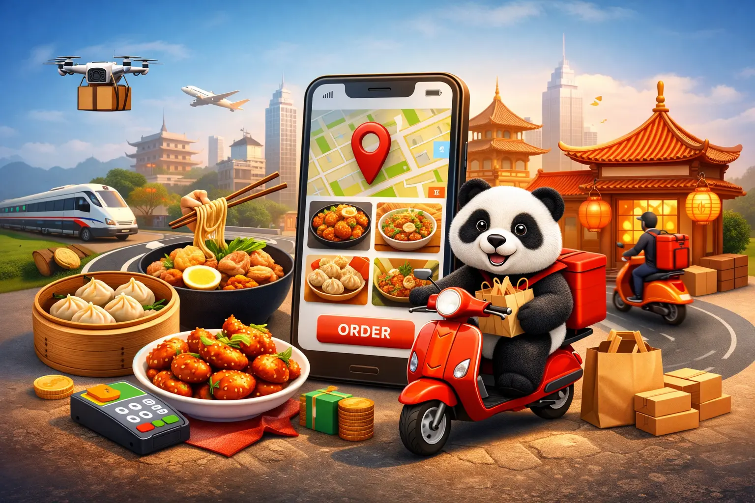 Feature image representing HungryPanda Clone Scripts food delivery app development with multi-vendor ordering and delivery tracking.