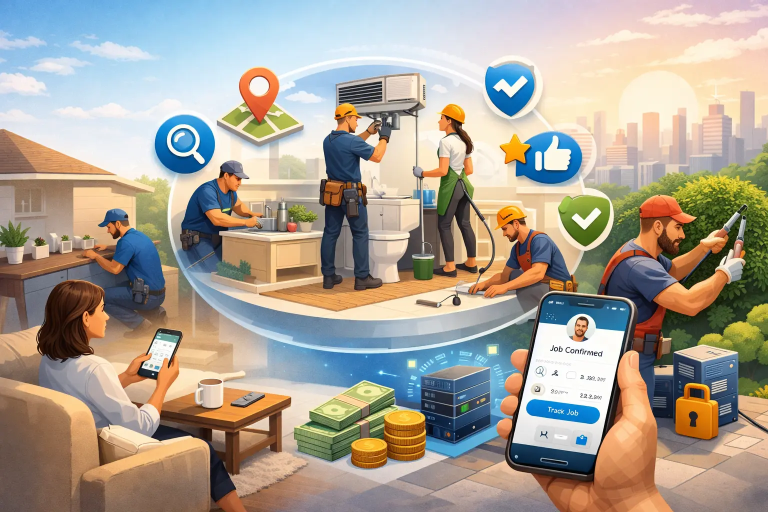 Angi clone script for home services marketplace development