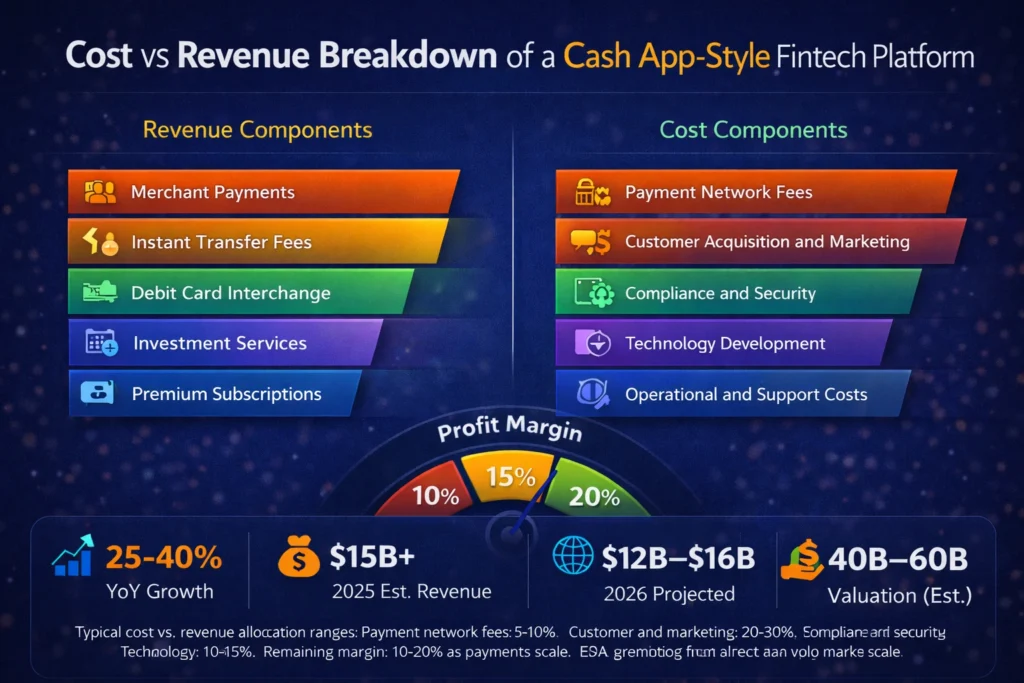 Cost Vs Revenue Cash App