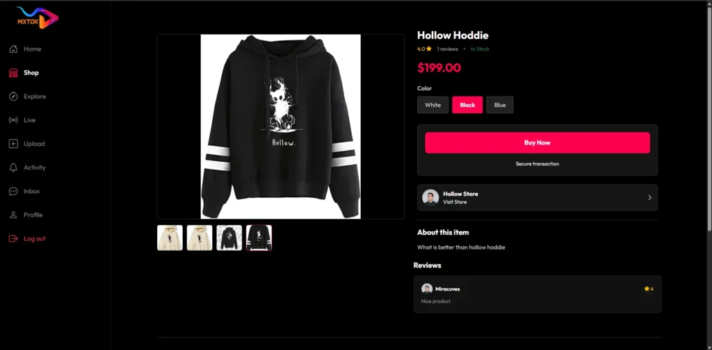 TikTok Clone 35 ShopBuyNow