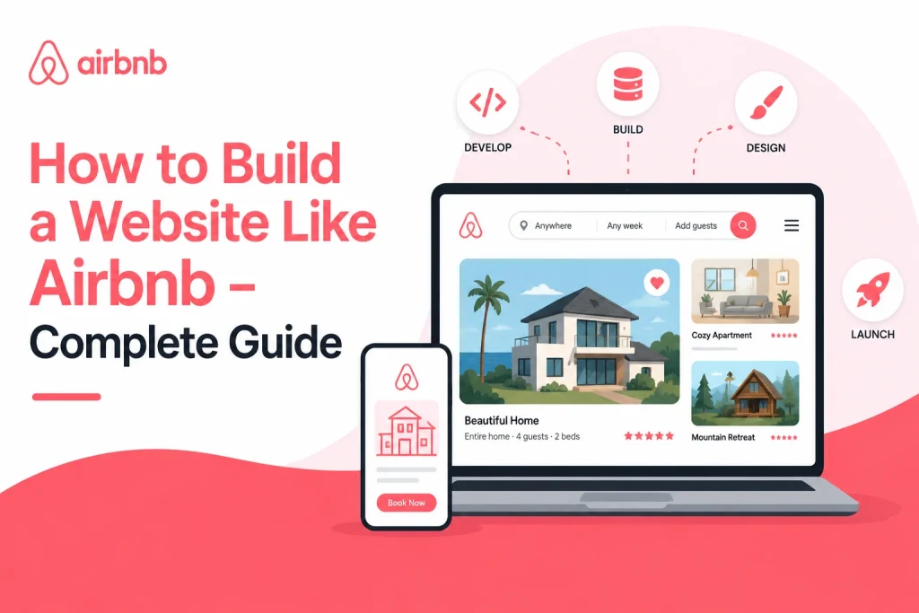 How to build an Airbnb-like website complete development guide illustration