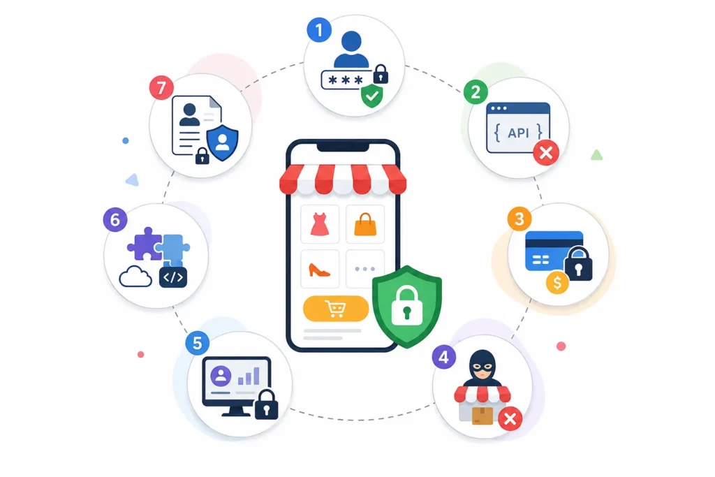 How Safe is a White-Label Pinduoduo App? Security Guide 2026 1 Main security risks in a white-label Pinduoduo app, including authentication, API, payment, seller, admin, integration, and data protection risks