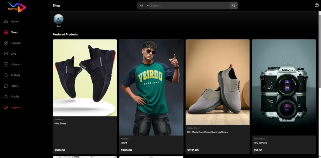TikTok Clone 29 Shop