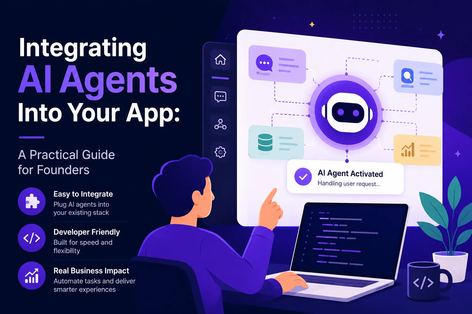 Integrating AI agents into your app with automation workflows developer-friendly setup and business impact