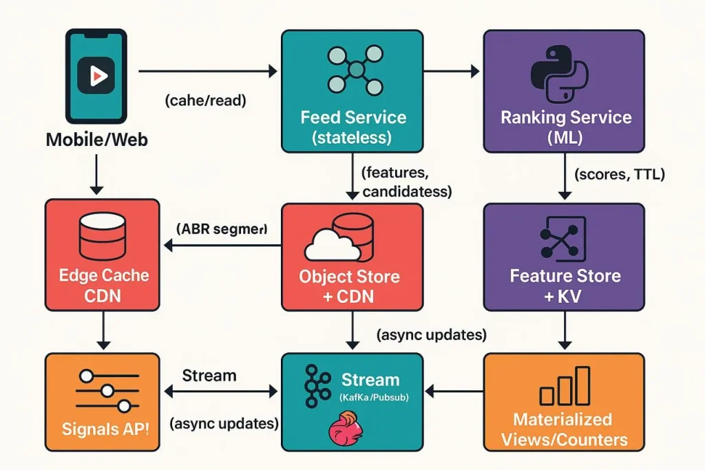 How to Scale a Short Video App Without Breaking User Experience 2 Infinite scroll optimization system for short video applications