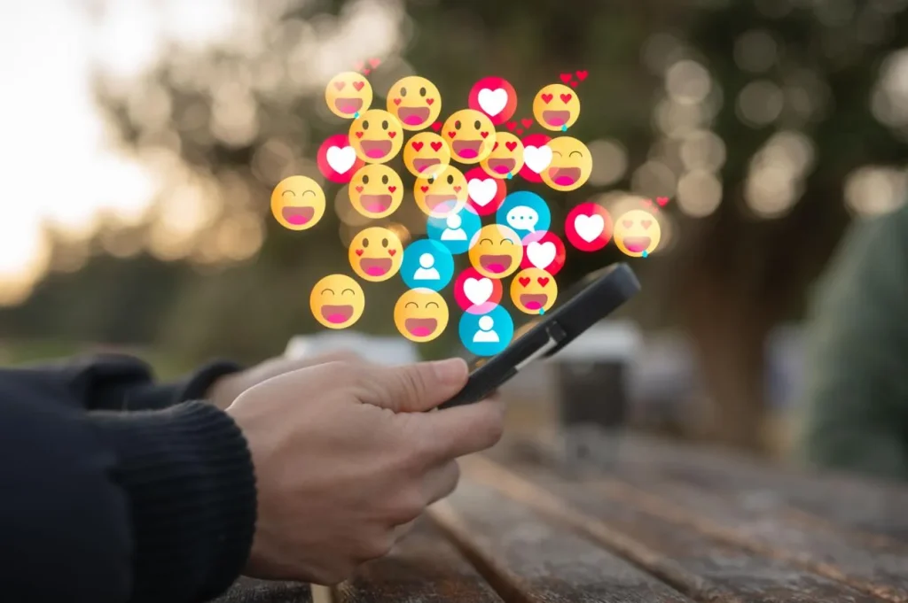 User interacting with a short-video app through likes comments and scrolling