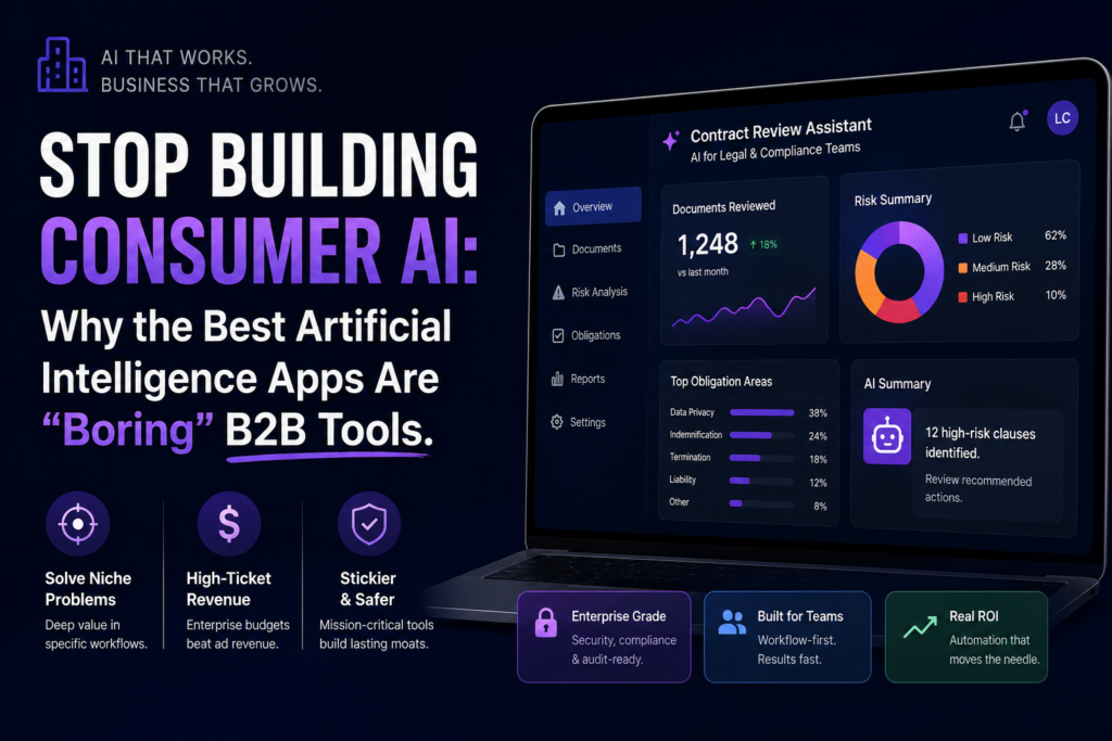Best artificial intelligence apps as specialised B2B tools instead of consumer chatbots