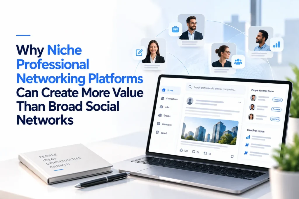 Niche professional networking platform connecting professionals, skills, jobs, and industry communities