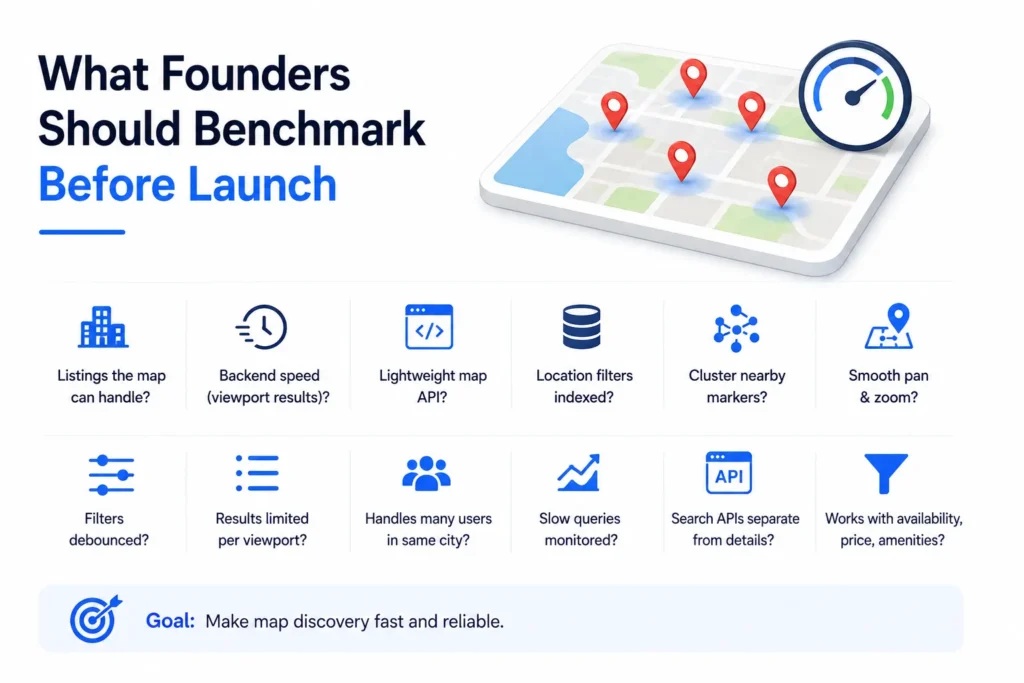 Map Search Performance in Vacation Rental Platform Development: Spatial Indexing, Bounding Boxes, and Clustering 2 Spatial indexing improves fast property discovery using indexed coordinates, geometry data, spatial filters, query limits, and database optimization.