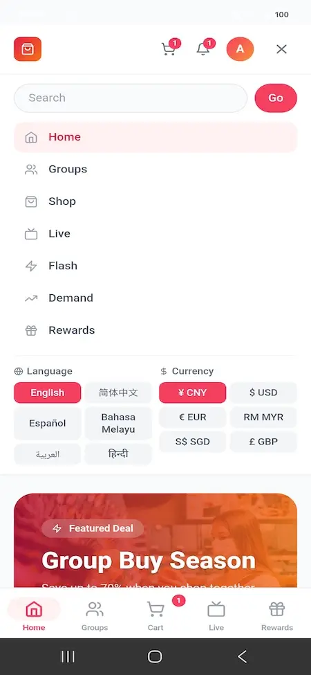Pinduoduo Clone 21 Screenshot 20260731 143505 MXPinDuoDuo