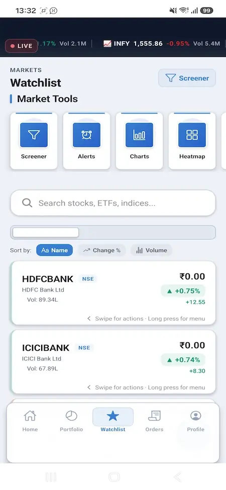 Zerodha Clone 28 Zerodha Clone Mobile App Screen 11