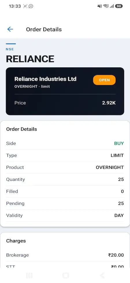 Zerodha Clone 20 Zerodha Clone Mobile App Screen 19