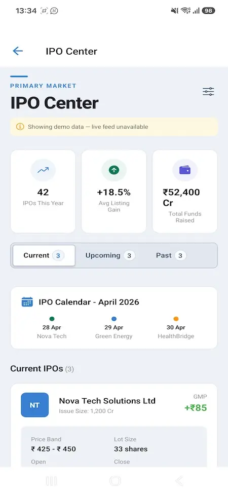 Zerodha Clone 18 Zerodha Clone Mobile App Screen 21