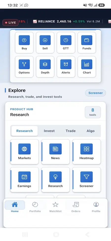 Zerodha Clone 34 Zerodha Clone Mobile App Screen 5