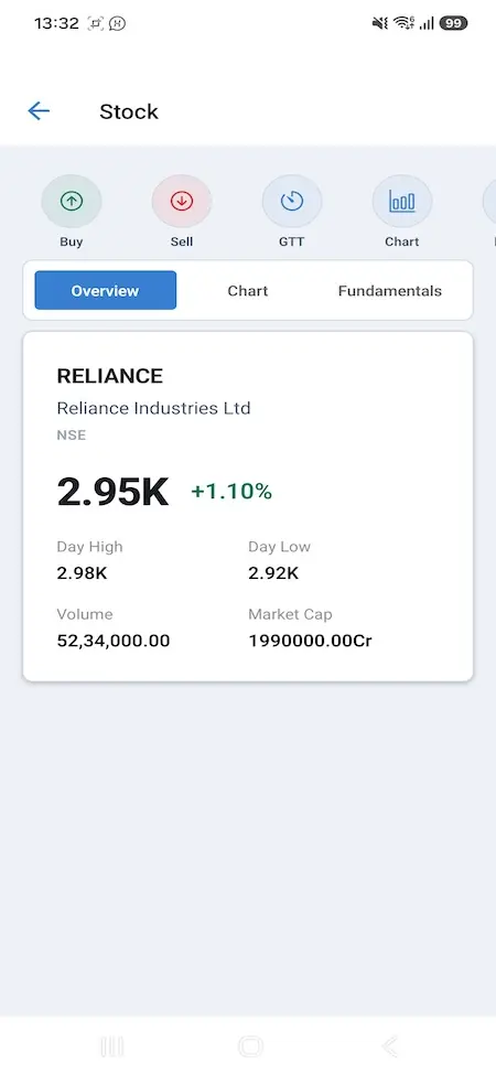 Zerodha Clone 32 Zerodha Clone Mobile App Screen 7