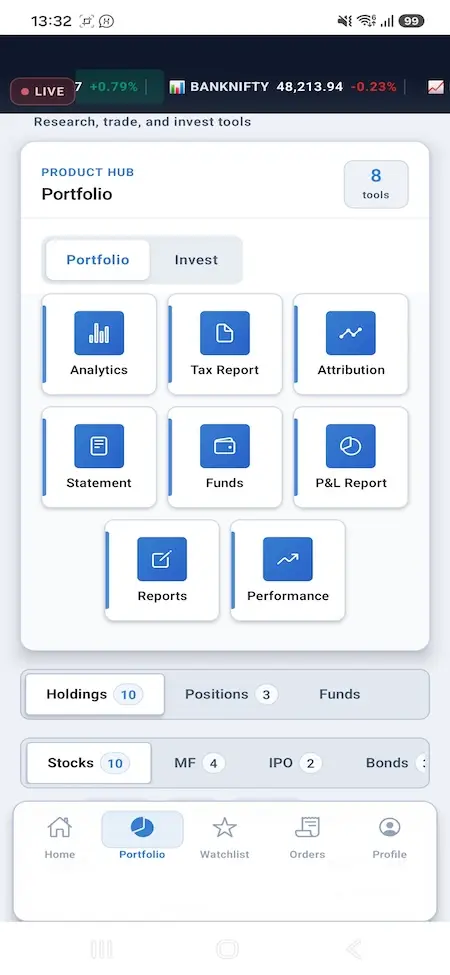 Zerodha Clone 30 Zerodha Clone Mobile App Screen 9