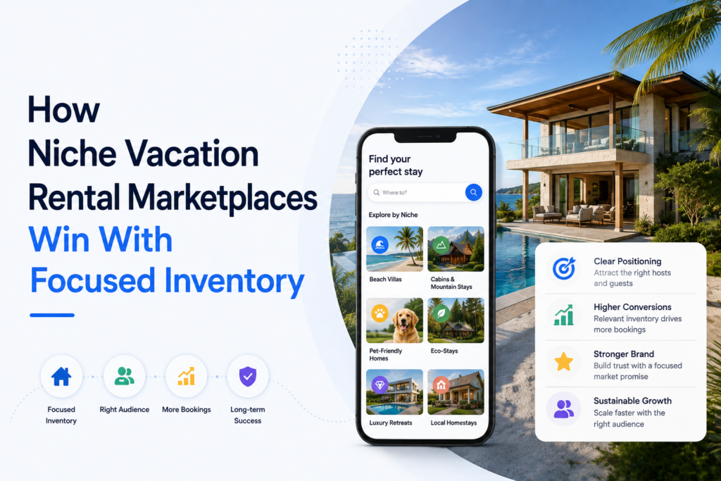 Niche vacation rental marketplaces use focused inventory to improve positioning, attract high-intent travelers, strengthen supply, and support sustainable growth.