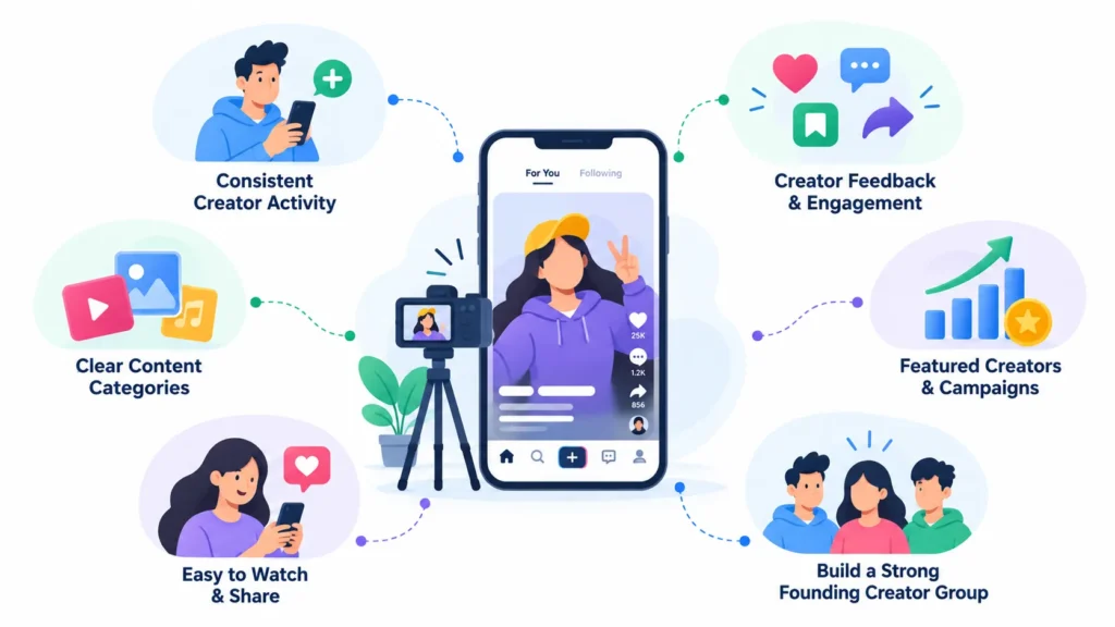Growth Strategy for a Short-Form Video Platform: Creator Acquisition, Content Supply, and Repeat Viewing 1 Creator acquisition strategy for a short-form video platform growth strategy platform using consistent creator activity, engagement, content categories, and featured campaigns