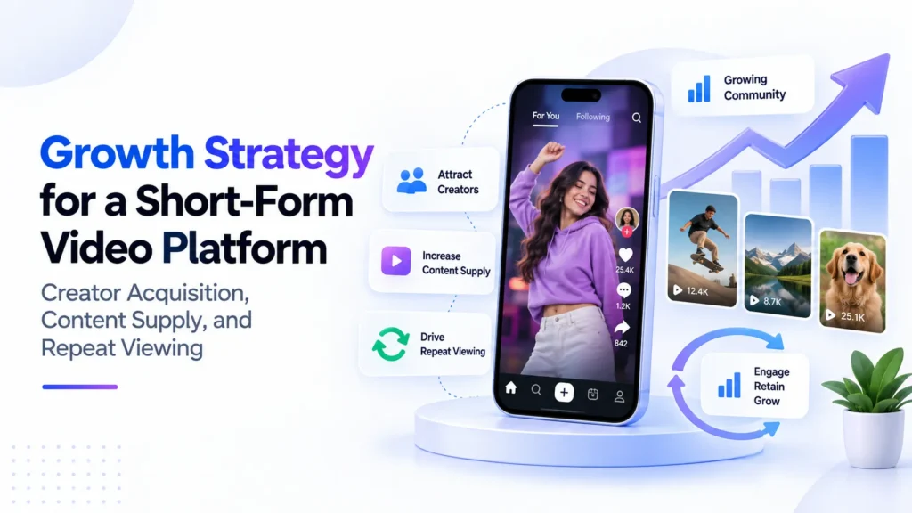 Growth strategy for a short-form video platform focused on creator acquisition, content supply, and repeat viewing