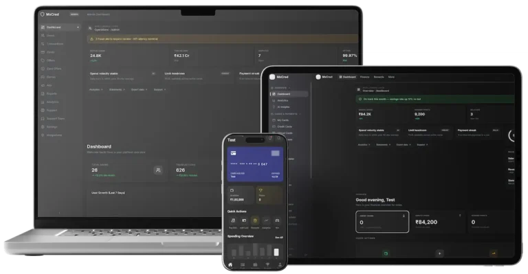 Cred Clone Across Mobile, Web, and Admin Interfaces