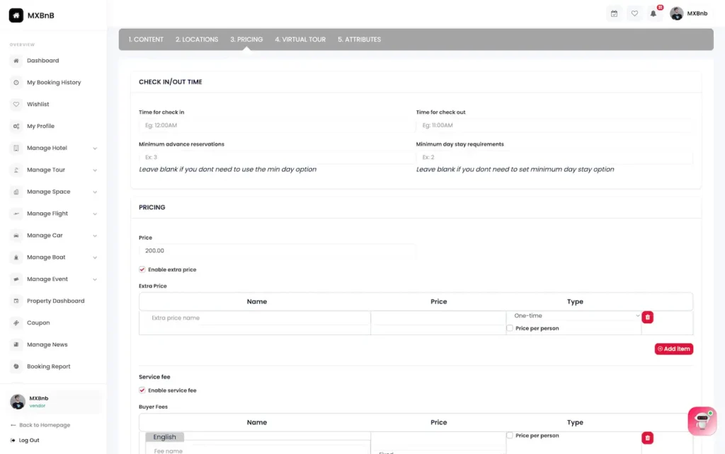 Airbnb Clone Hotel Listing Editor