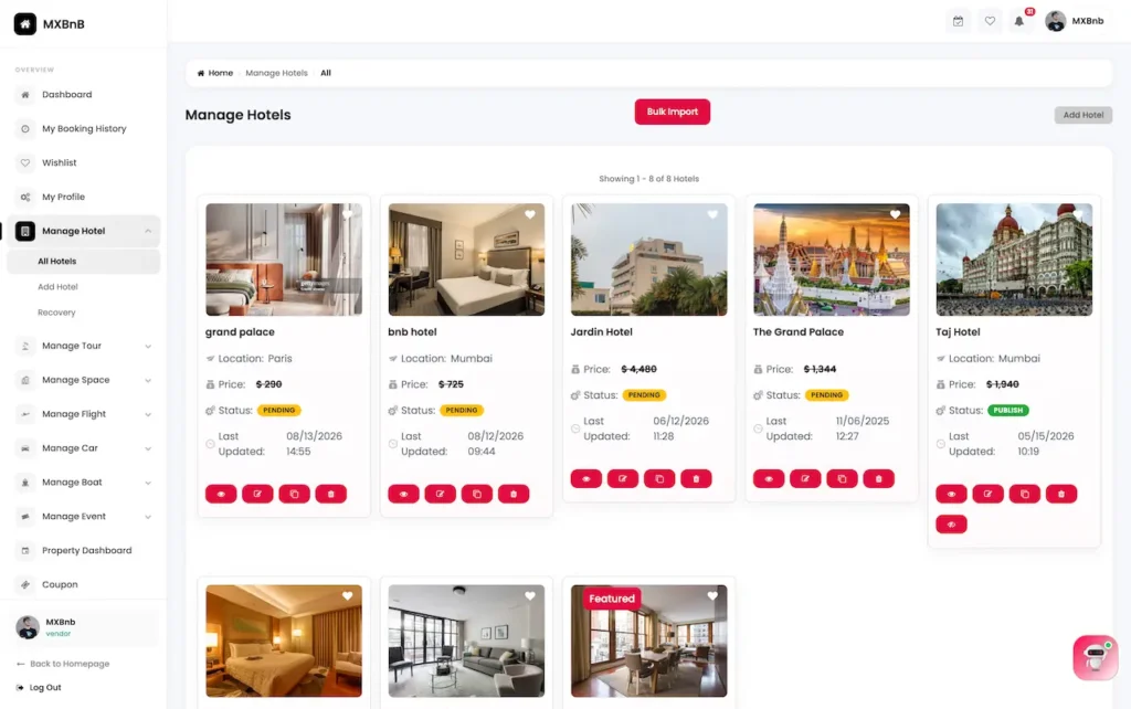 Airbnb Clone Host Hotel Portfolio