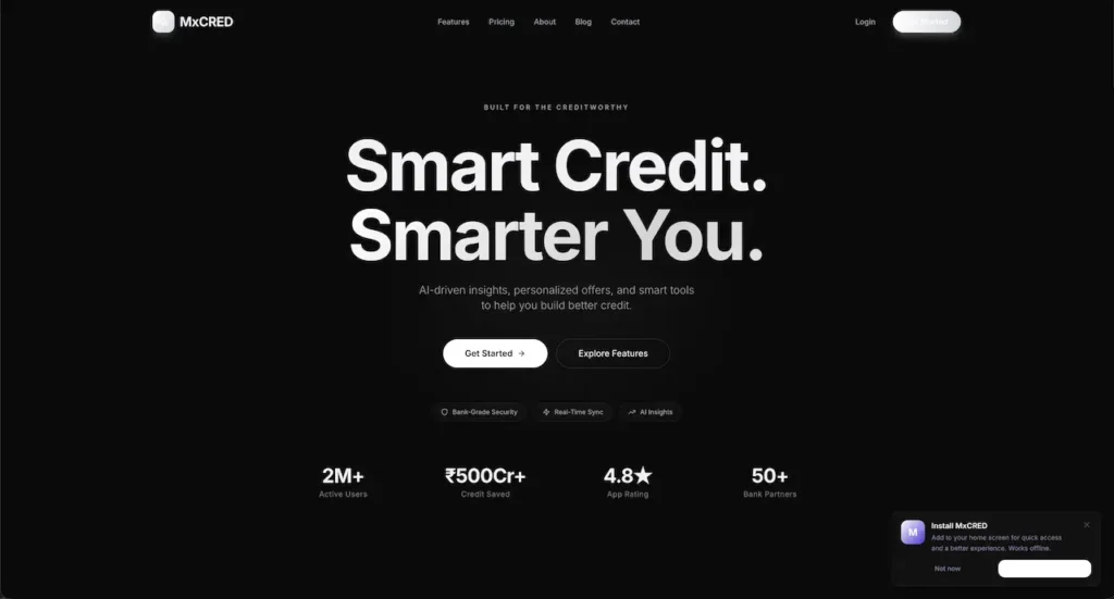 Cred Clone Smart Credit Web Landing Page