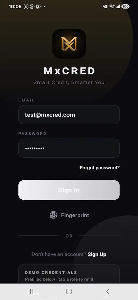 Cred Clone Mobile Account Login