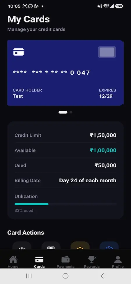 Cred Clone Credit Card Management