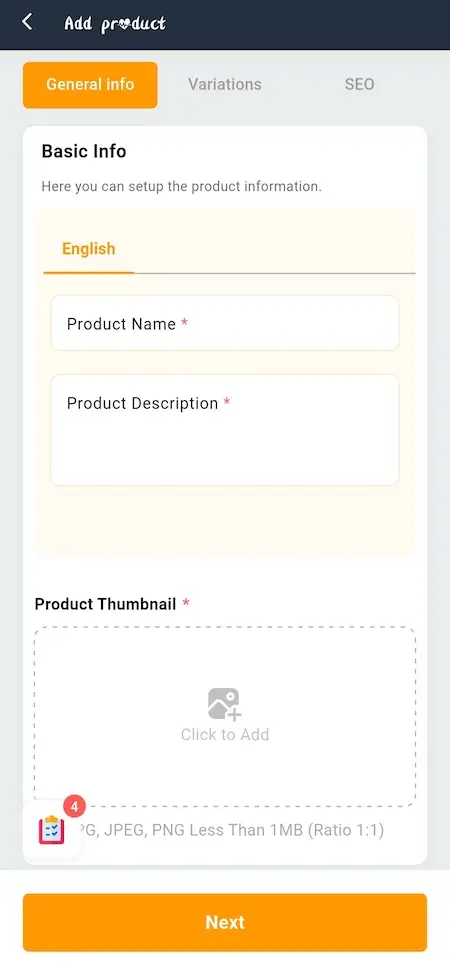 Amazon Clone Seller Add Product Form